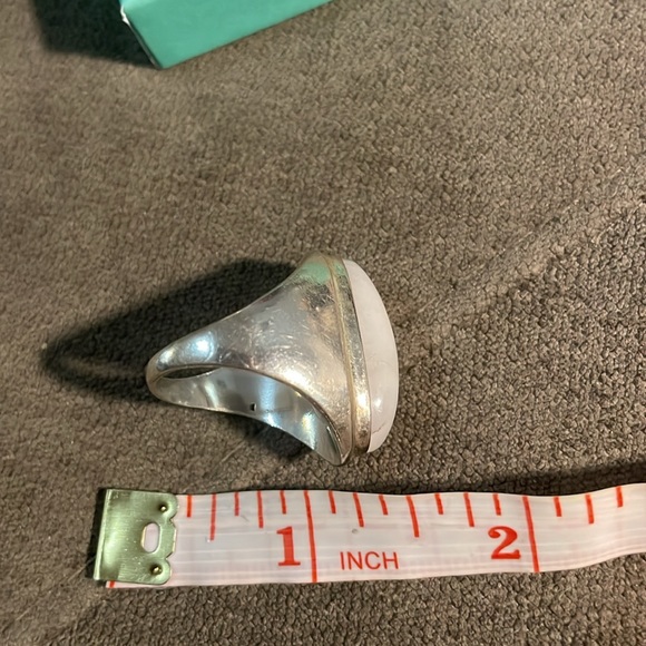 Moonstone silver ring (rainbow moonstone) - Picture 10 of 10